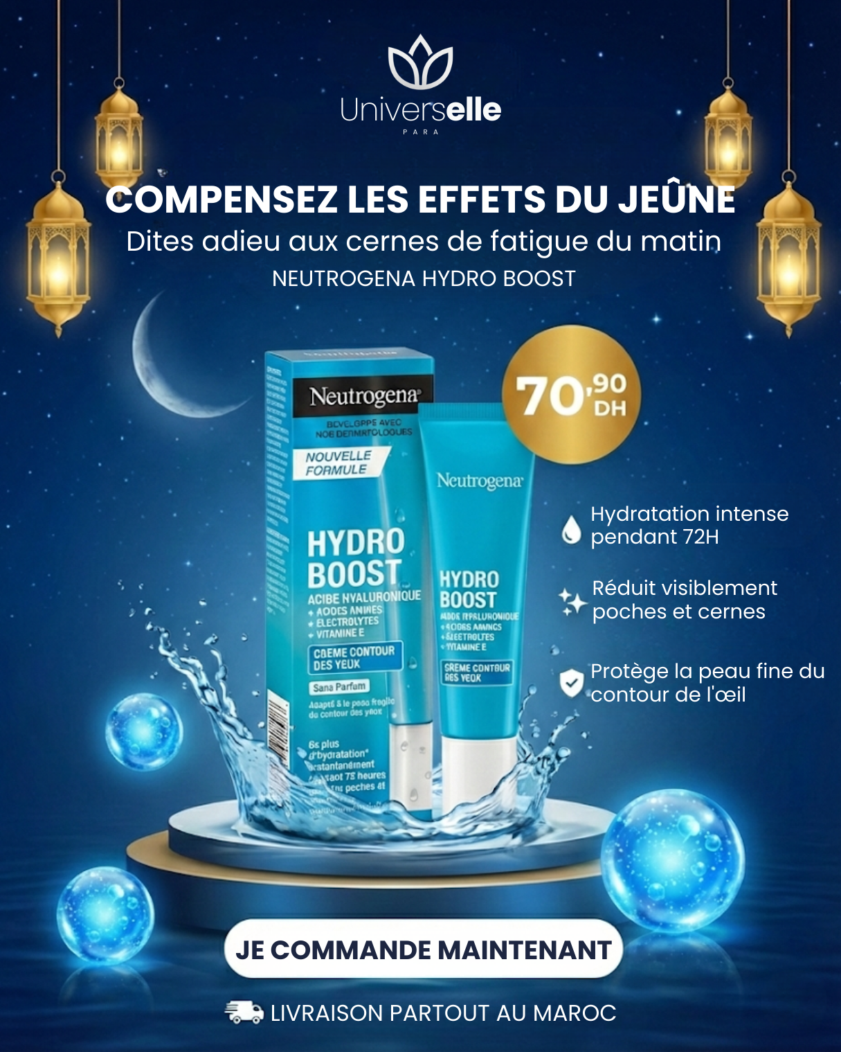 Hydro Boost Contour des Yeux :Le Shot d'Hydratation pour un Regard Frais et Réveillé