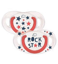 BÉBÉ CONFORT SUCETTE NATURAL PHYSIO 6-18M REBEL RULE ROCK STARX2