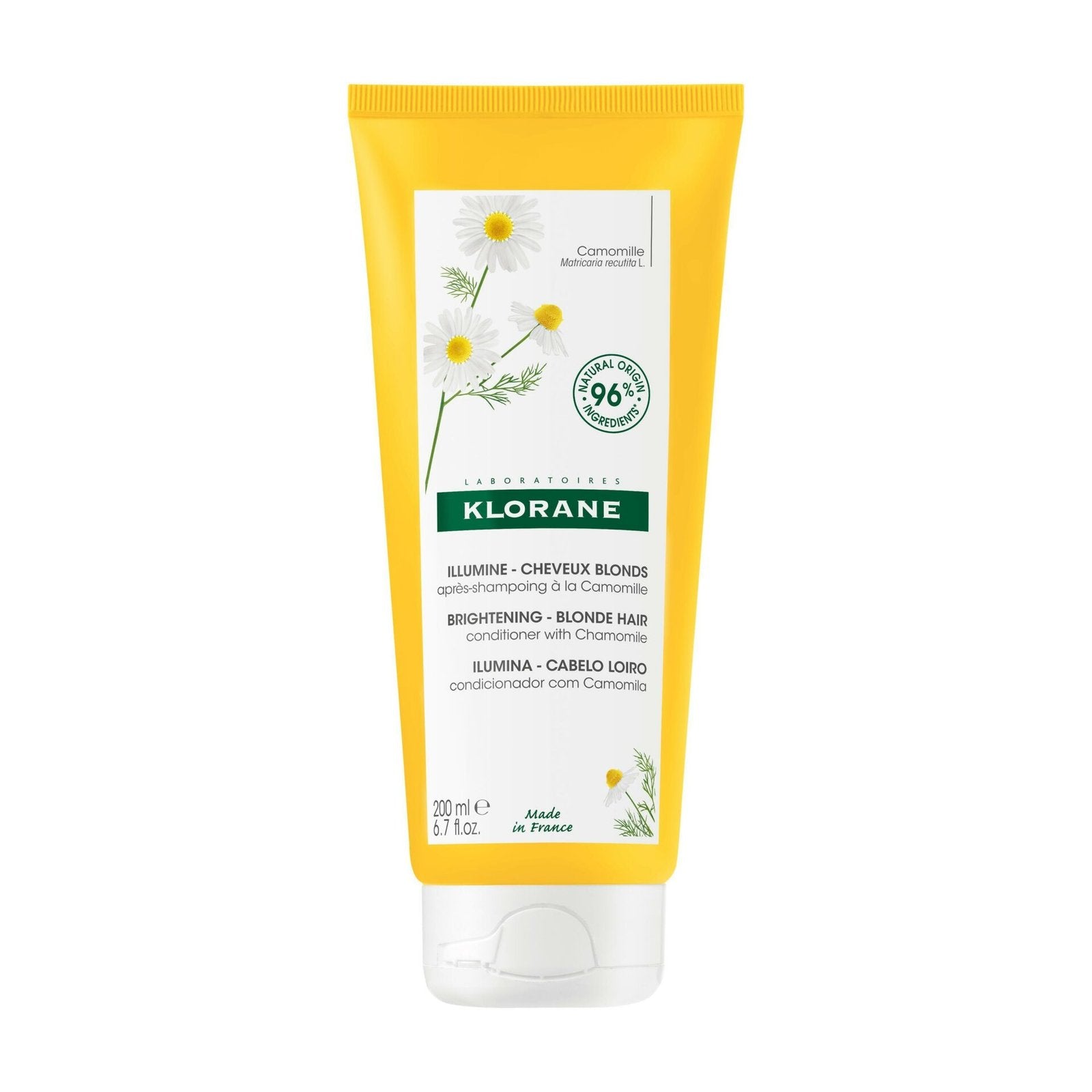 Klorane - Baume Après-shampoing Reflets Blonds à la Camomille - Cheveux blonds à châtains 200 ml
