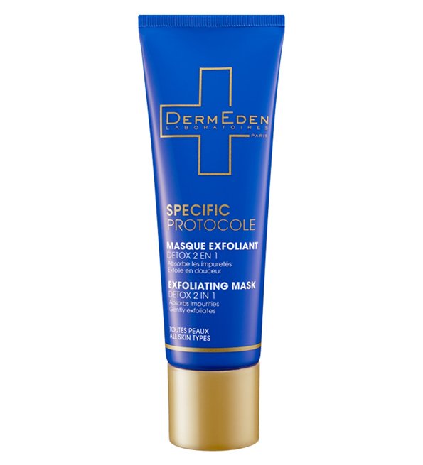 Dermeden Masque Exfoliant Detox 2en1 tube - 50 ml
