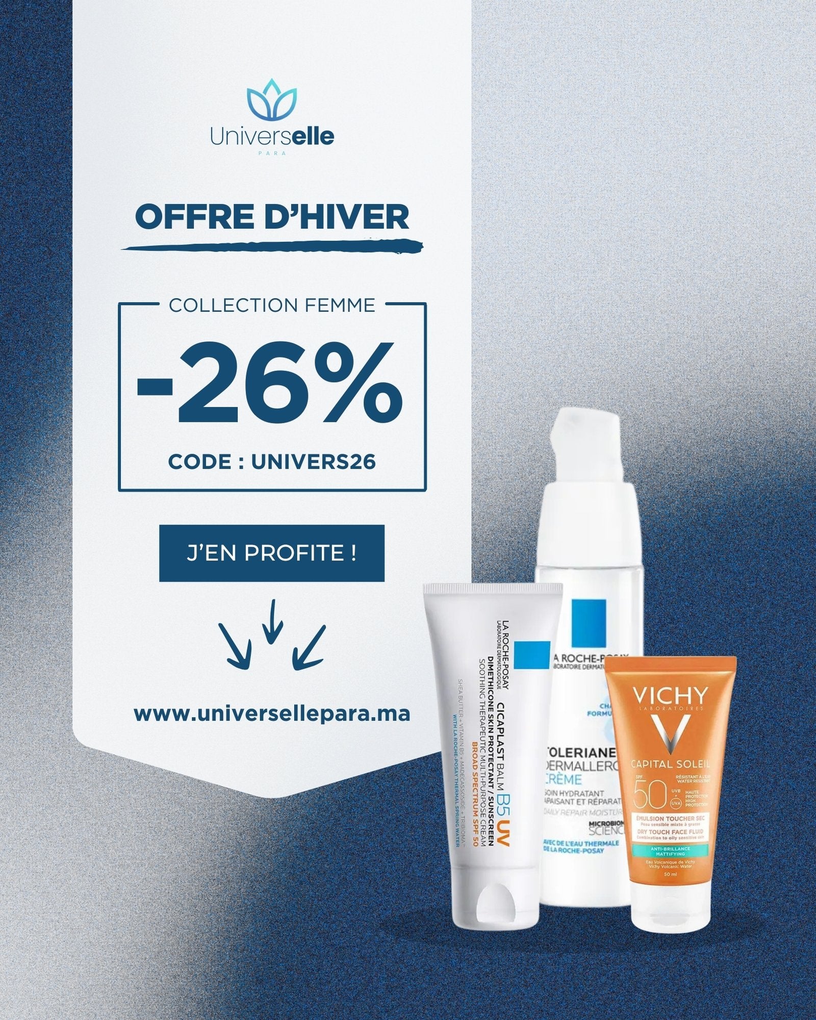 Collection Femme Offre d'Hiver - Pack Protection Solaire et Réparatrice