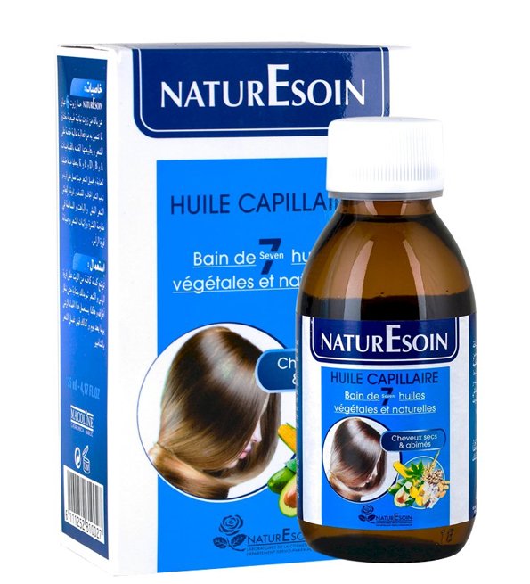 NaturEsoin Huile Capillaire 7 Bain d'Huiles Végétales - 125 ml
