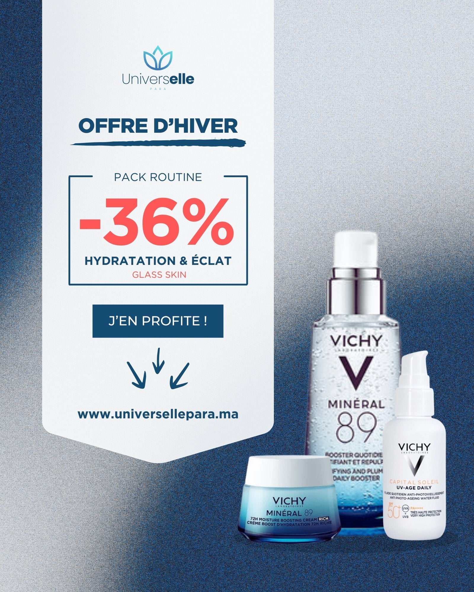 Pack Routine Hydratation &amp; Éclat - Effet Glass Skin Vichy