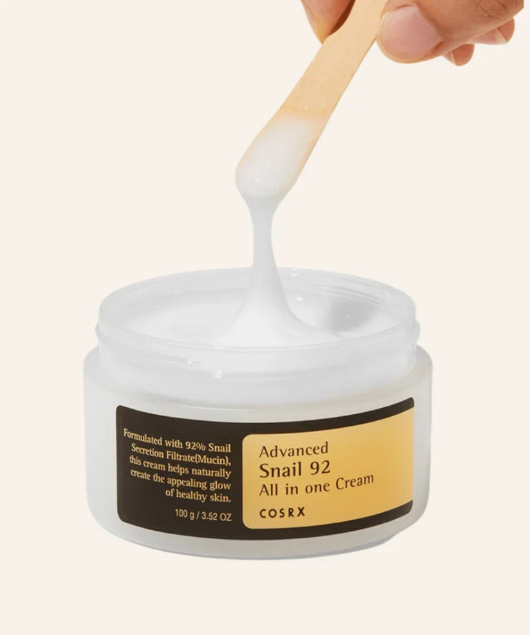 COSRX Advanced Snail 92 All In One Cream 100g Crème Visage Hydratation Réparation Anti-Âge