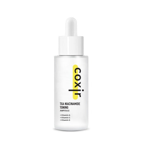 COXIR TXA Niacinamide Toning Ampoule 50ml Sérum Anti-Taches Éclaircissant Acide Tranexamique Niacinamide Unifiant K-Beauty