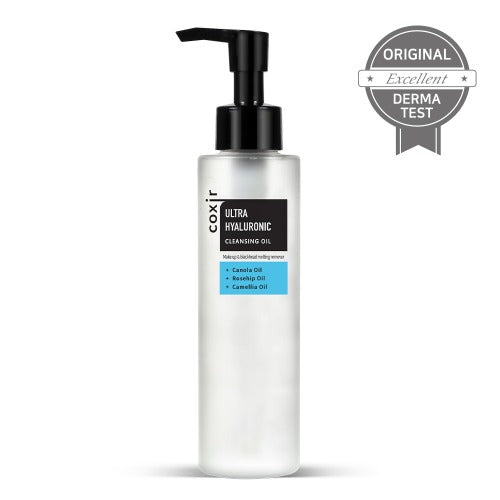 COXIR Ultra Hyaluronic Cleansing Oil 150ml Huile Démaquillante Acide Hyaluronique Nettoyage Profond Hydratant Double Nettoyage