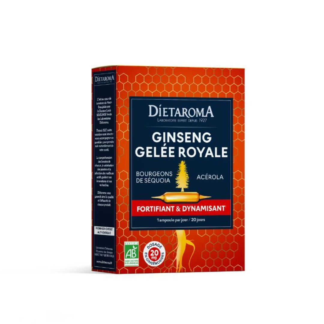 Dietaroma Ginseng &amp; Gelee Eoyale 20 Ampoules