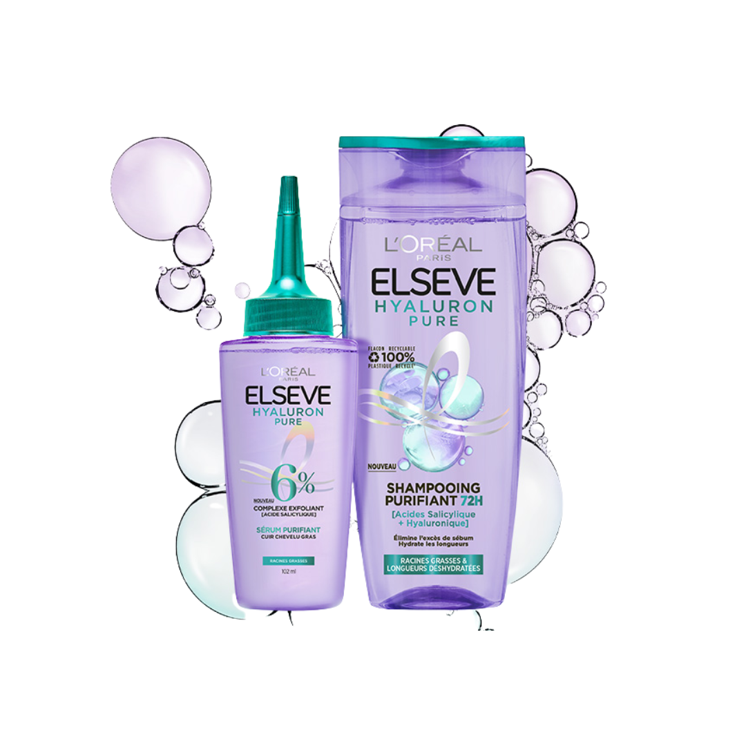 L'Oreal Paris Elseve Hyaluron Pure Serum 100ml + Shampooing 200ml Pack