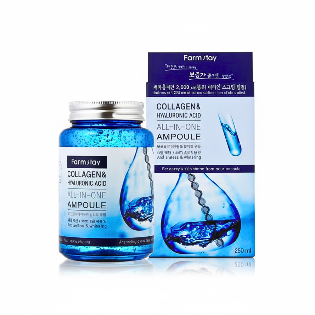 Farmstay Collagen &amp; Hyaluronic Acid All-In-One Ampoule 250ml