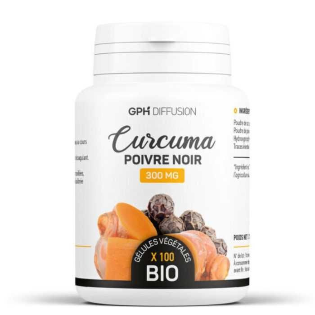 GPH Curcuma &amp; Poivre Noir 300mg 100 Gelules