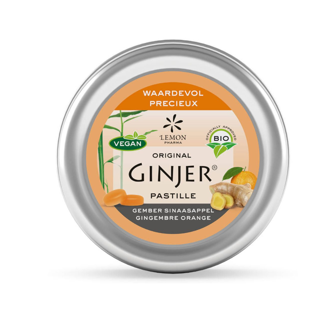 Ginjer Pastilles Gingembre &amp; Orange Bio – Lemon Pharma