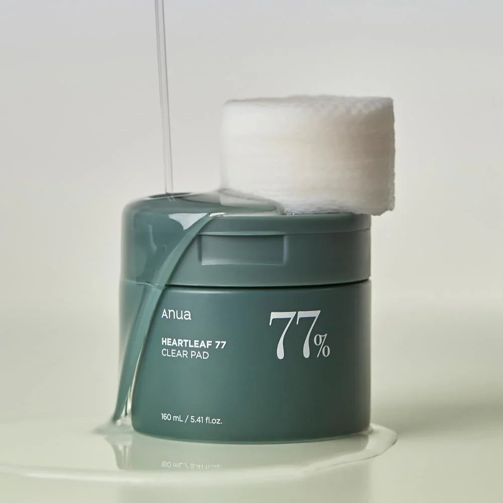 ANUA HeartleaF 77 Clear Pad 160ml 70 Pads Exfoliants Apaisants Heartleaf Pores