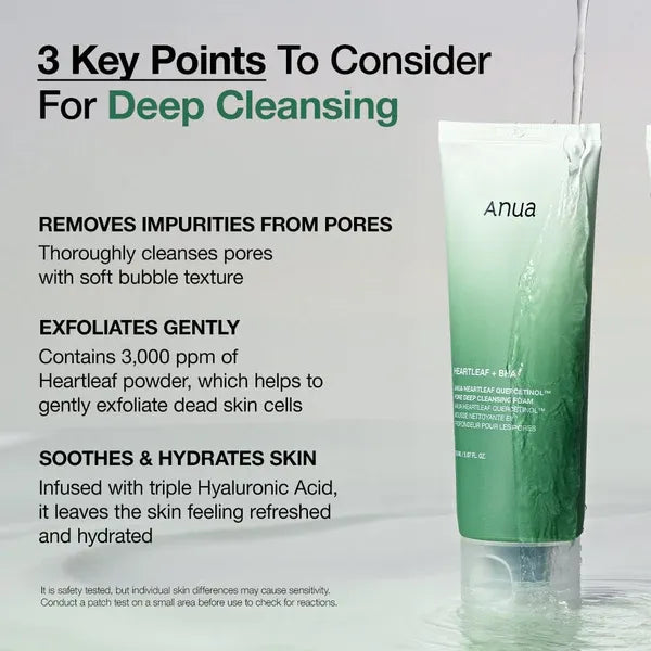 ANUA Double Cleansing Duo Pack Mousse 200ml + Huile Nettoyante 150ml Nettoyage Double Peau Nette