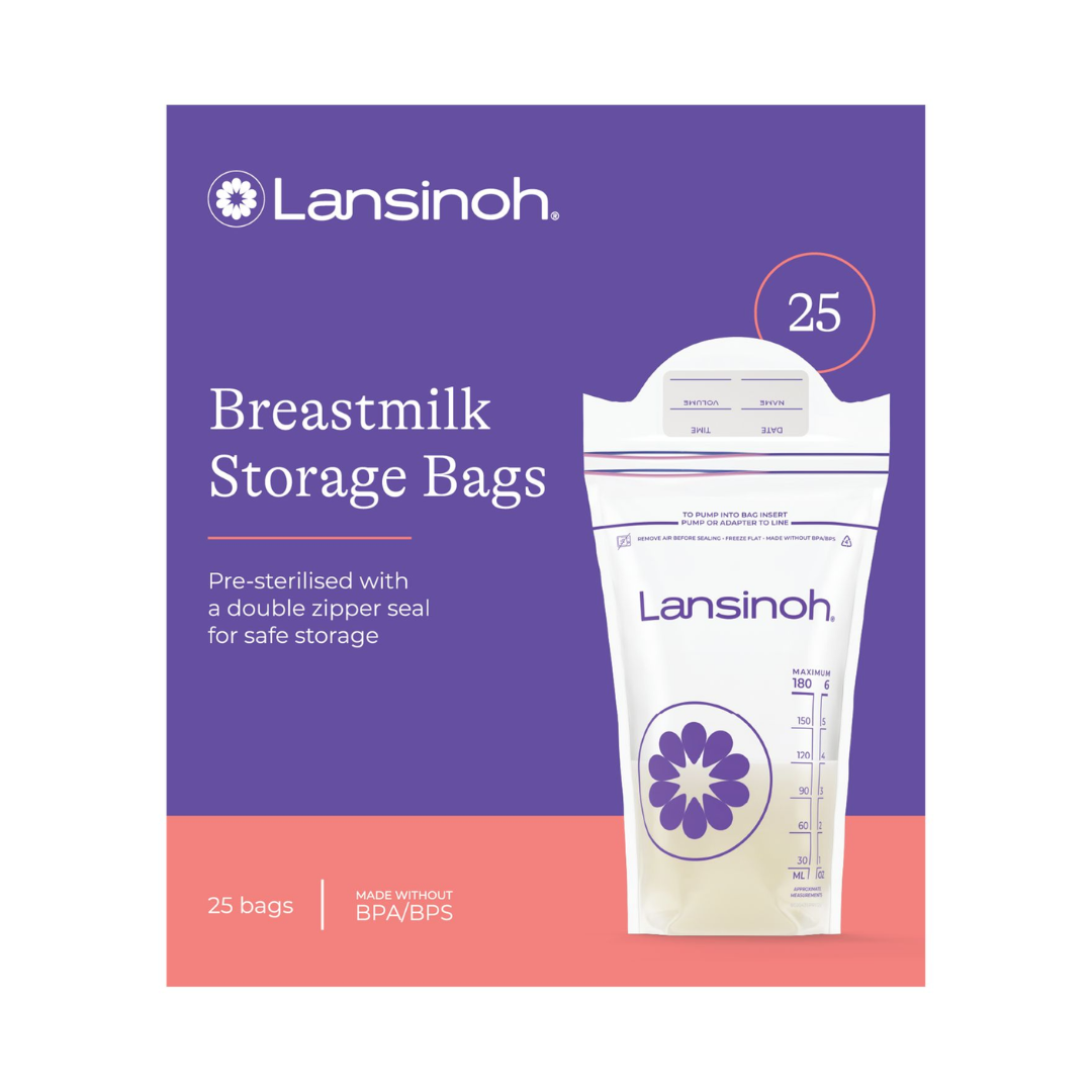 Lansinoh Sachets de Conservation du Lait Maternel 25 Unités