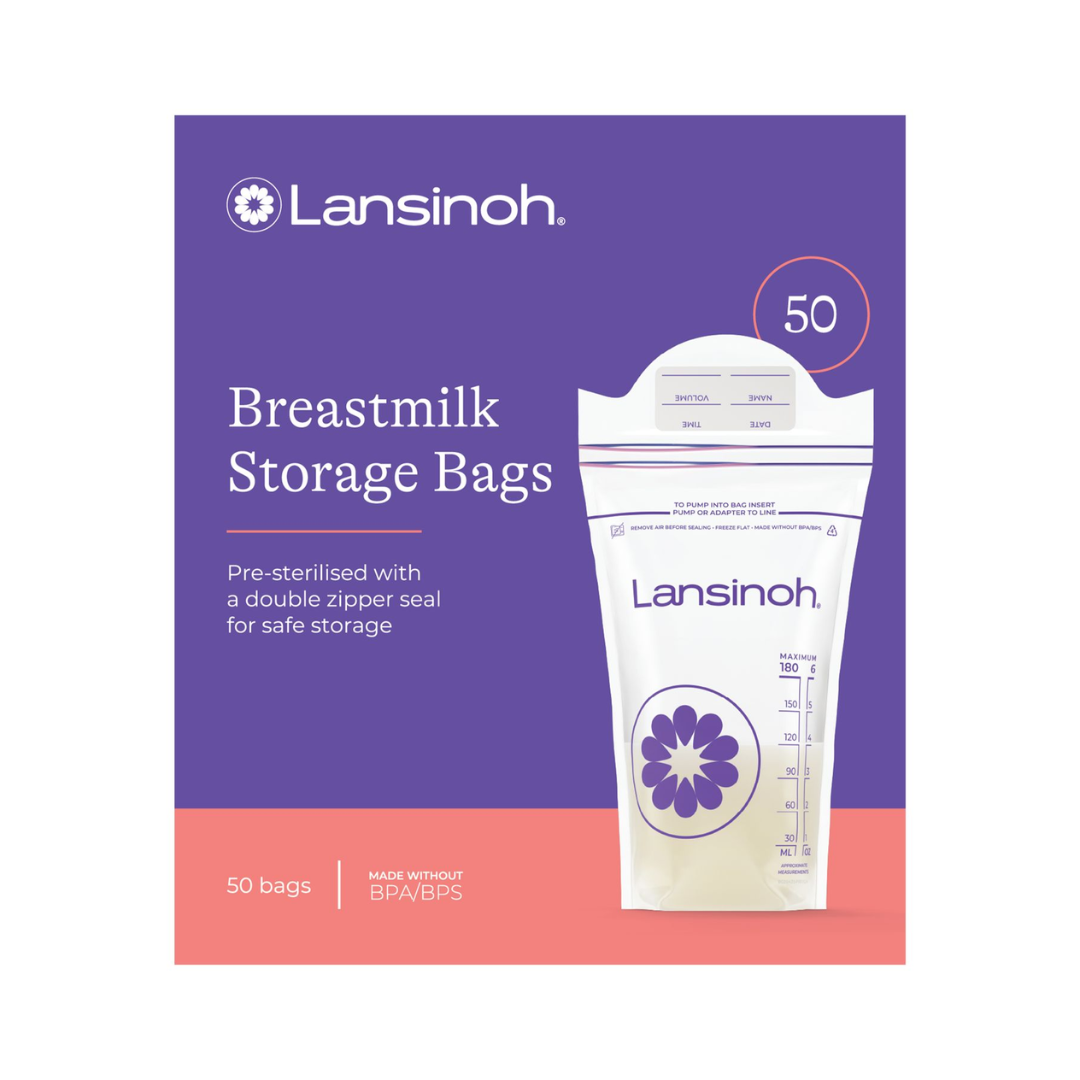 Lansinoh Sachets de Conservation du Lait Maternel 50 Unités