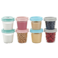 Mammia Pots De Conservation Pour Lait &amp; Snack 180ml x 8 Pots