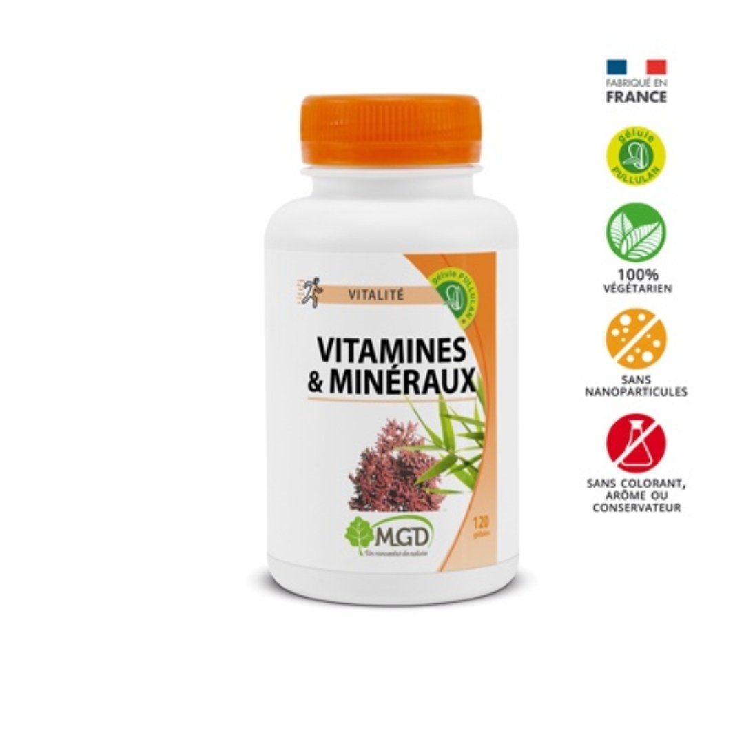 MGD Vitamines &amp; Mineraux 120 Gelules