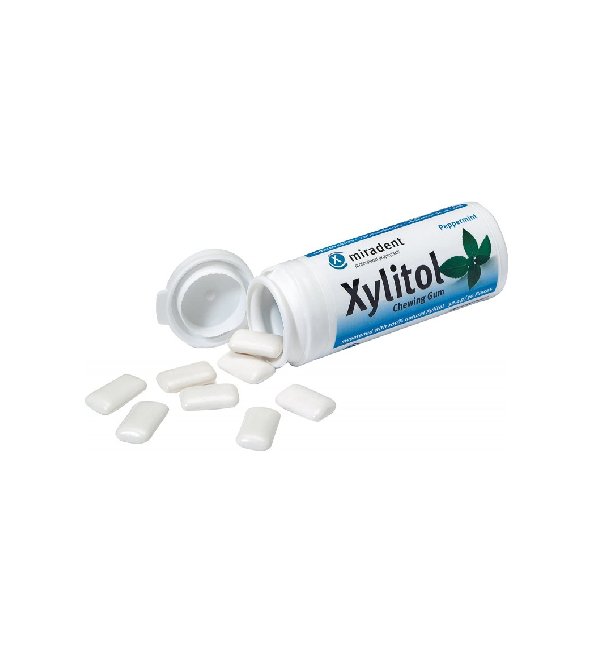 Miradent Chewing Gum Menthe Poivree Boite 30