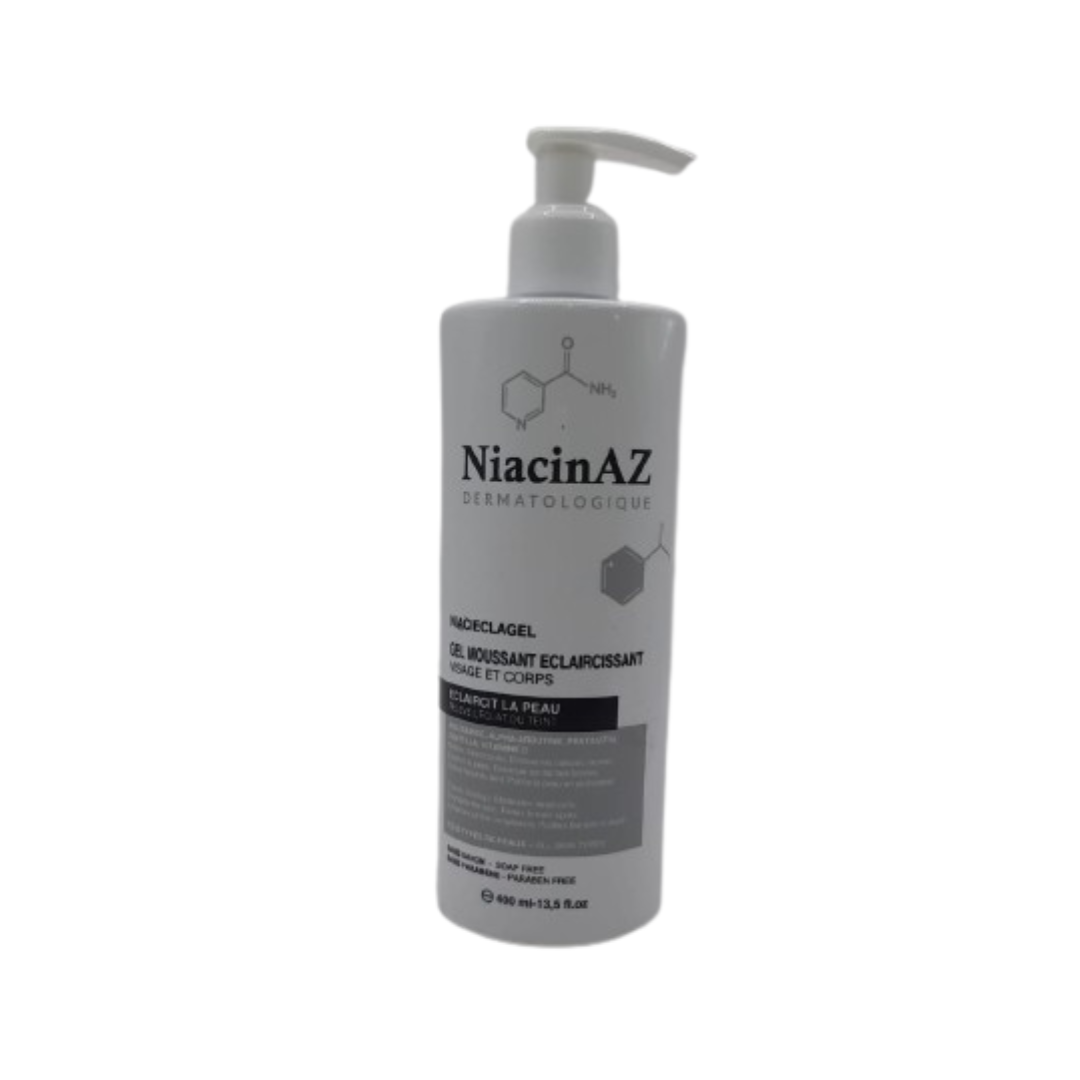 NiacinAZ Niacieclagel Gel Moussant Eclaircissant 400ml