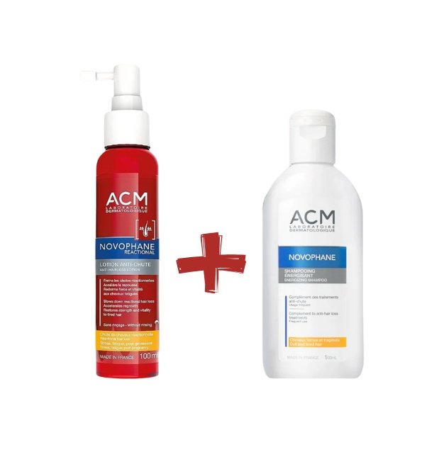 Novophane Lotion Reactional 100ml + Shampoing Energisant Pack