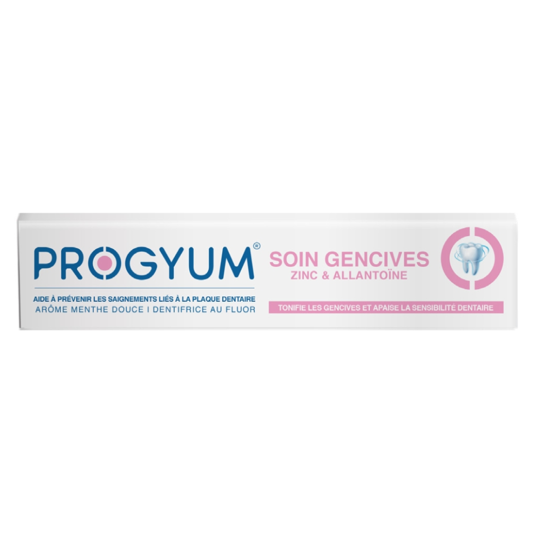 Progyum Dentifrice Soin Gencives Zinc &amp; Allantoine – 75ml