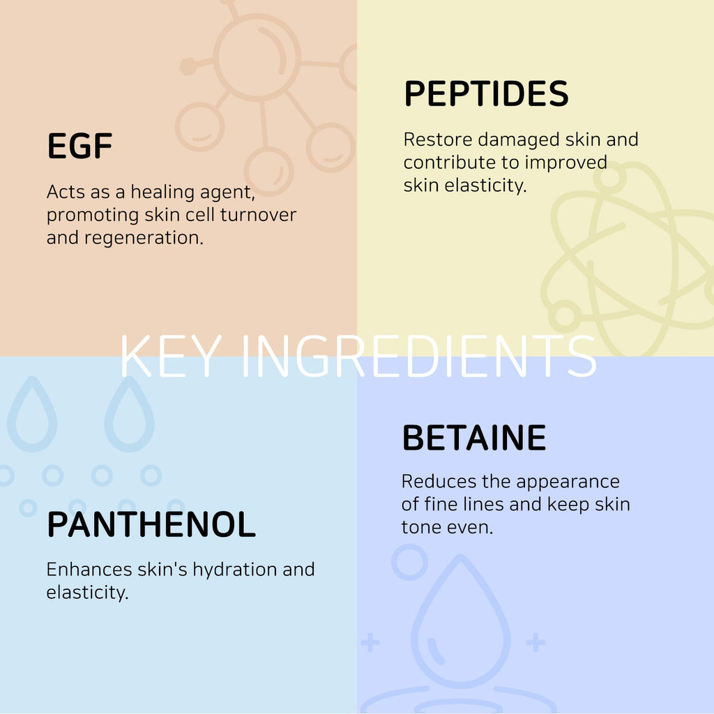 COXIR Intensive EGF Peptides Serum 50ml Sérum Anti-Âge Régénérant Facteur Croissance Peptides Rides Fermeté K-Beauty