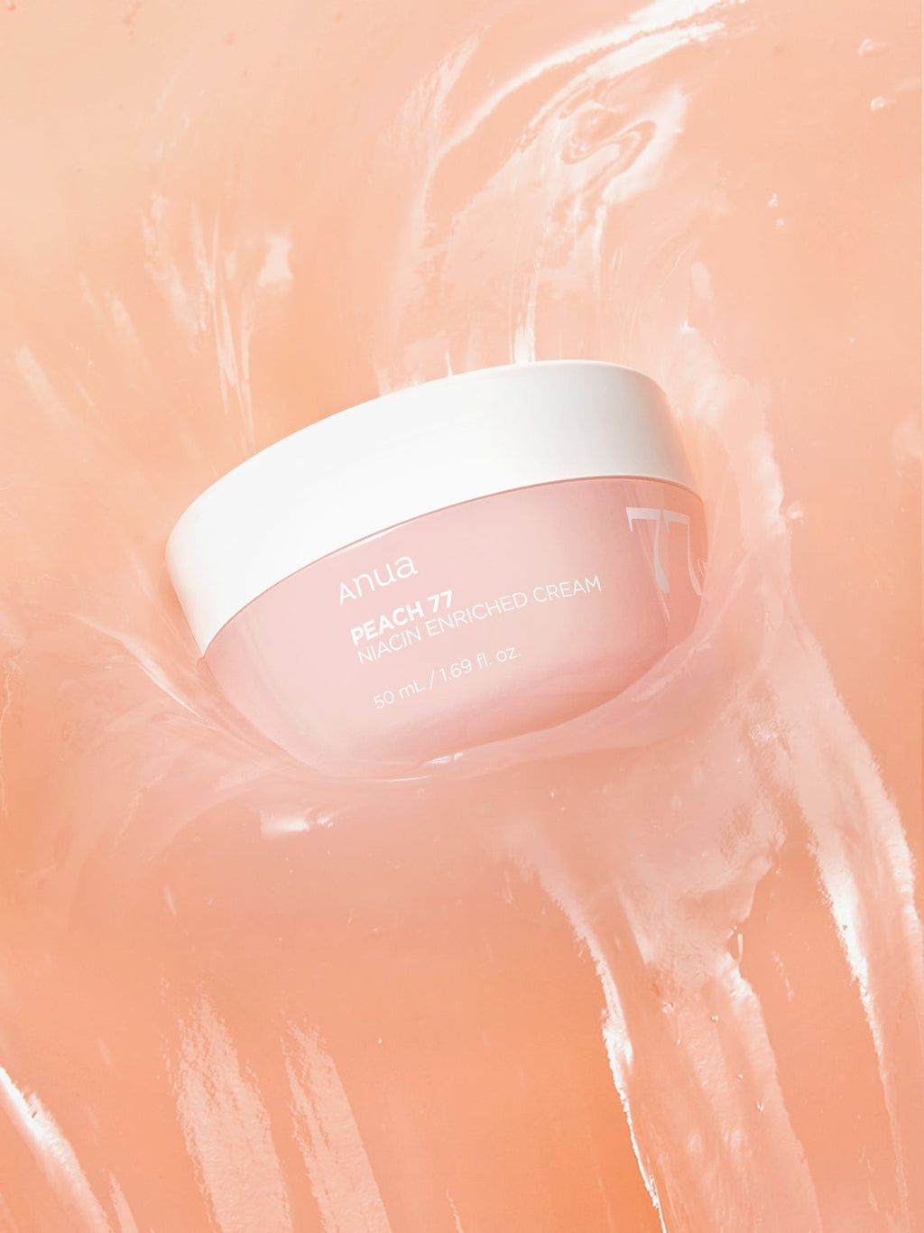 ANUA Peach 77 Niacin Enriched Cream 50ml Crème Hydratante Niacinamide Pêche Éclat