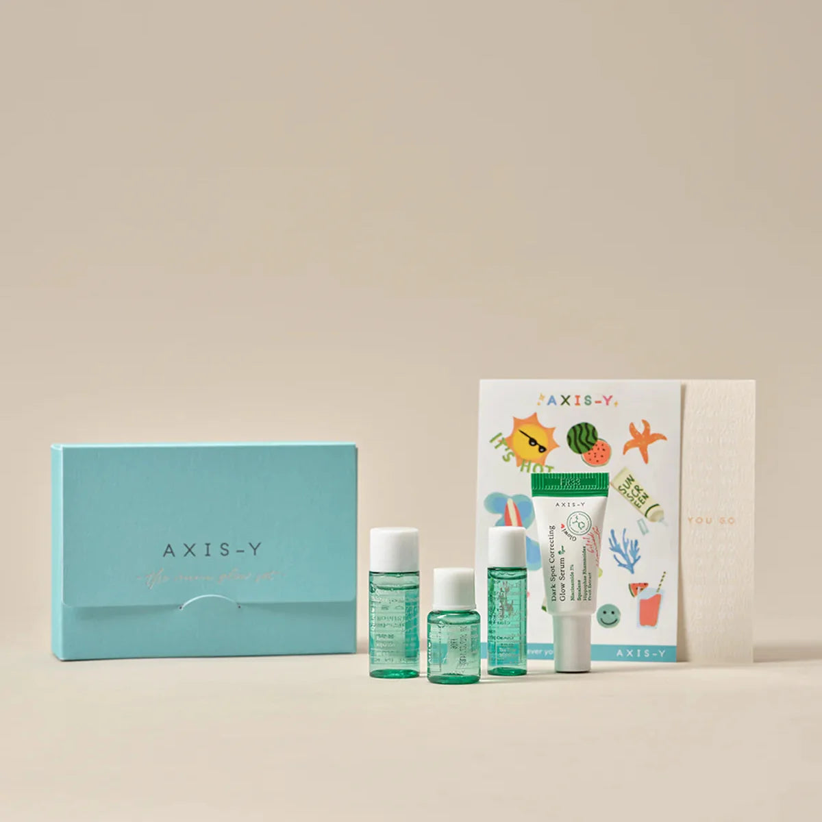 AXIS-Y The Mini Glow Set Coffret Découverte Éclat K-Beauty