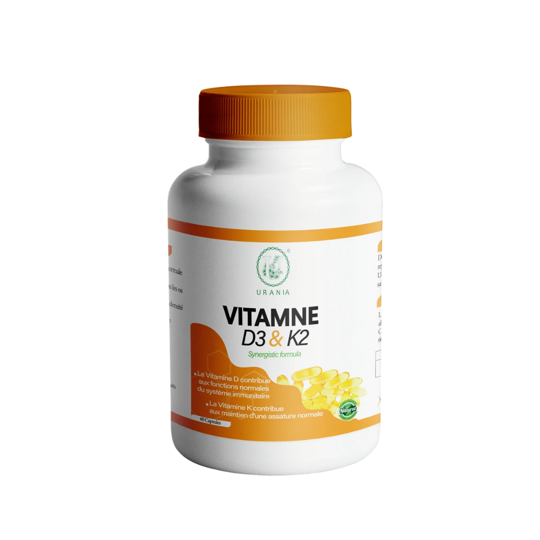 URANIA Vitamine D3&amp;K2 60 Capsules