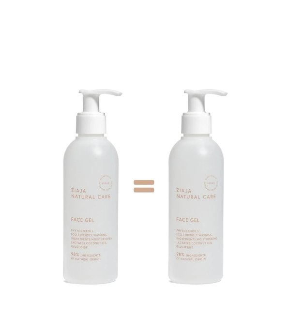 Ziaja Natural Care Gel Nettoyant 2*190ml Pack