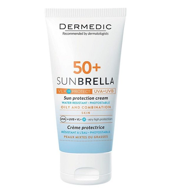 Dermedic Sunbrella Creme Spf50+ Peau Mixtes ou Grasses pour Acne 40ml