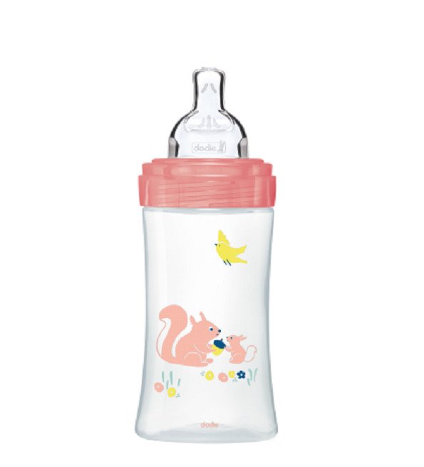 Dodie Biberon senstation+ Tétine plate 270ml 0-6m jardin