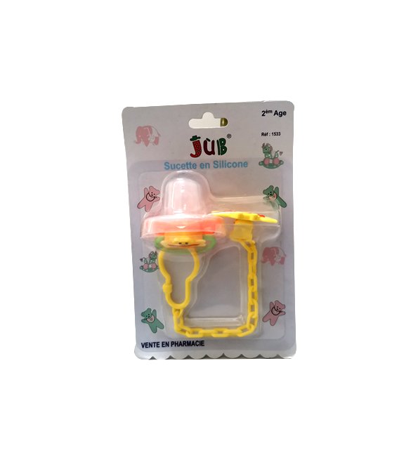 Juniors sucette en silicone jub 2eme age +couvercle
