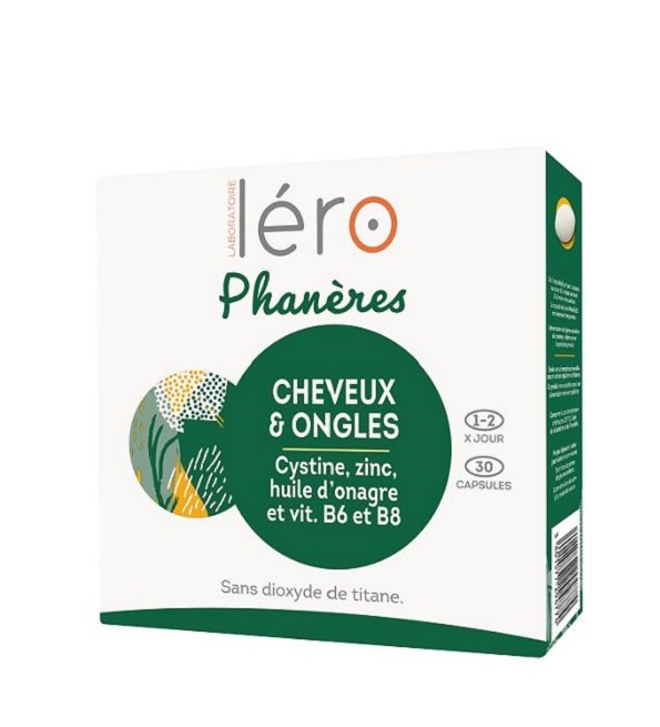 Léro Phanères Ongles Cassants &amp; Chute de Cheveux - 30 Capsules