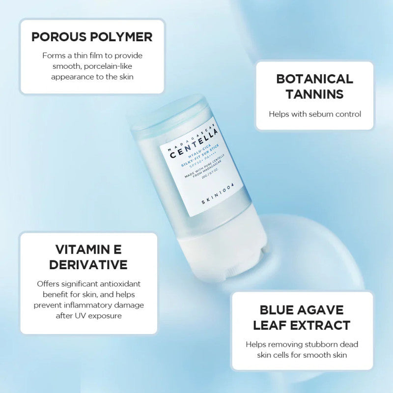 CENTELLA Madagascar Hyalu-Cica Silky-Fit Sun Stick SPF50+ PA++++ 20g Stick Solaire