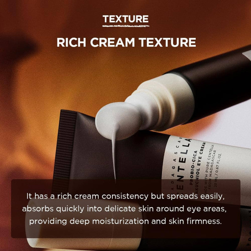 CENTELLA Madagascar Probio-Cica Bakuchiol Eye Cream 20ml Contour Yeux Anti-Âge