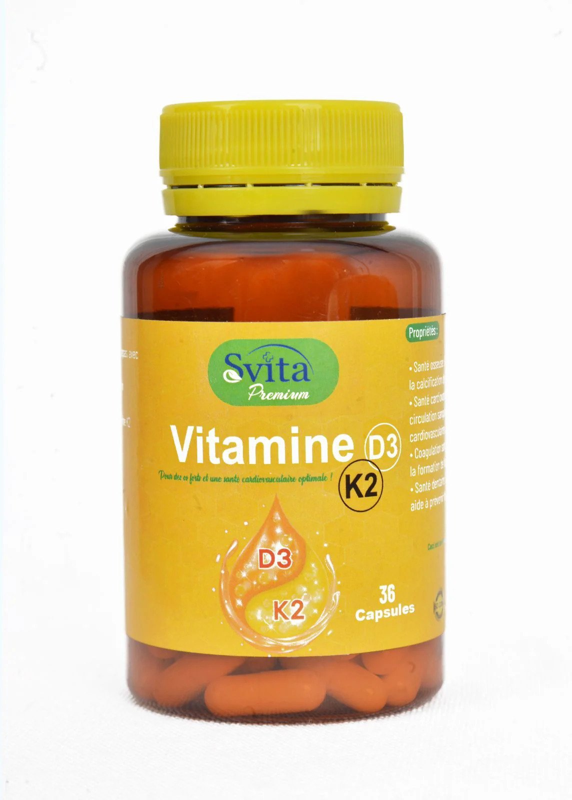 SVITA Premium Vitamine D3 &amp; K2 36 Capsules