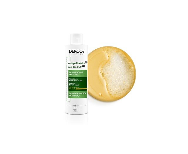 Vichy Dercos Shampoing Traitant Anti-Pelliculaire Cheveux Secs | 200ml