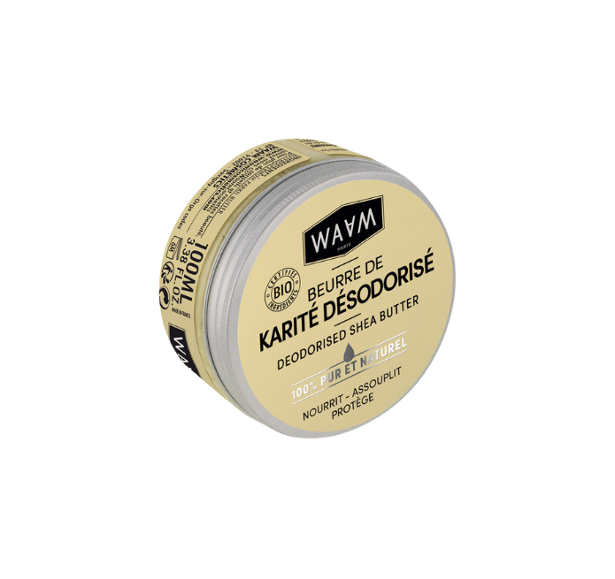 WAAM Beurre de Karité Désodorisé certifiée BIO 100ml
